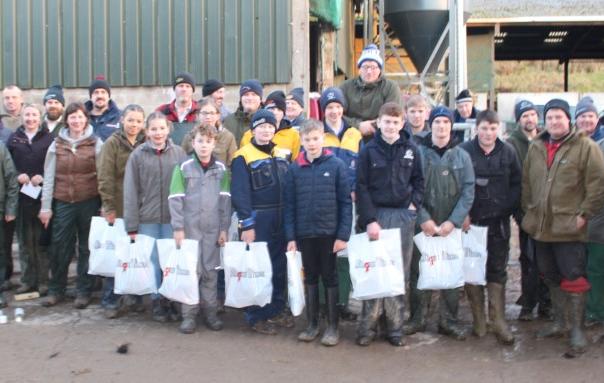 Attendees at cattle dressing workshop